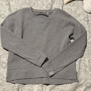 Athleta Heather Gray Crewneck Top